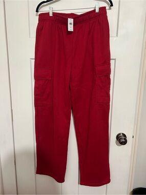 Wide leg sweat pants